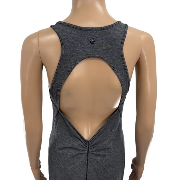 Lululemon Micro Stripe Black White Vitasea Go For It Cutout Dress - Picture 10 of 11